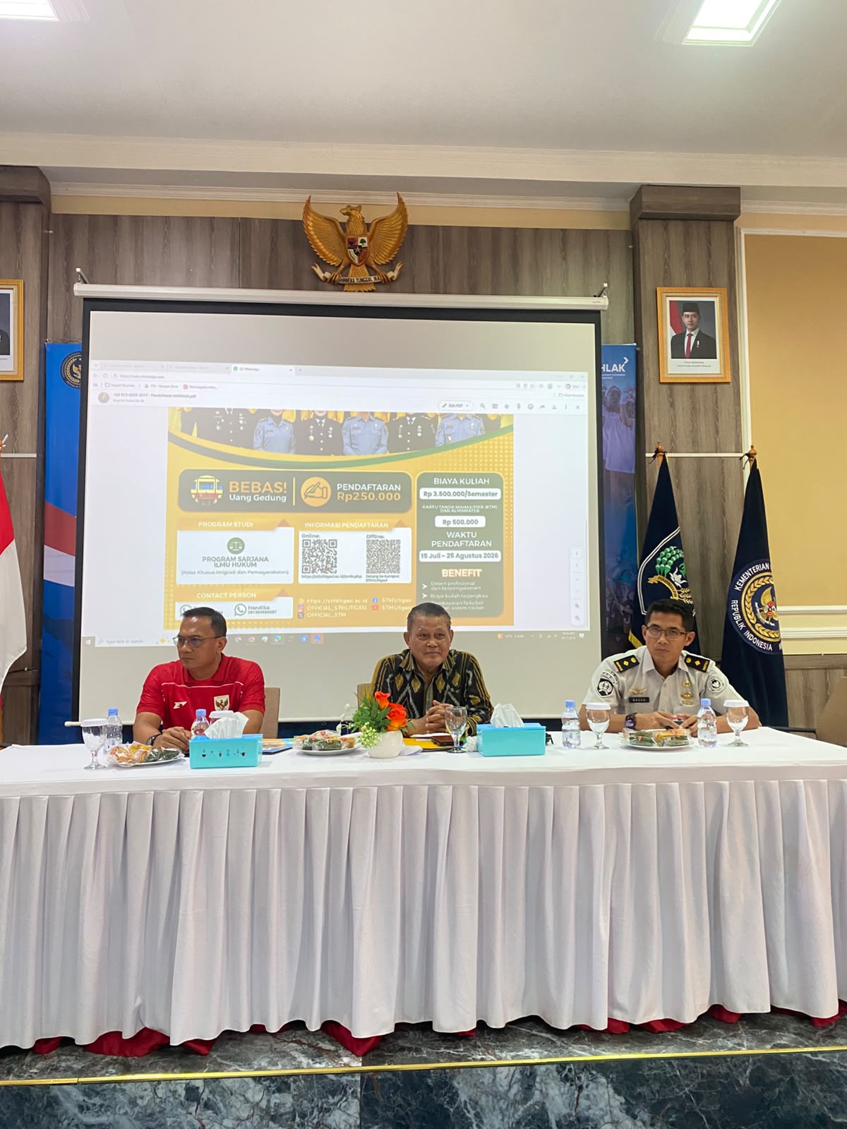 STIH Litigasi Sosialisasikan Penerimaan Mahasiswa Baru Kelas Kerja Sama di Lapas Khusus Kelas IIA Gunung Sindur